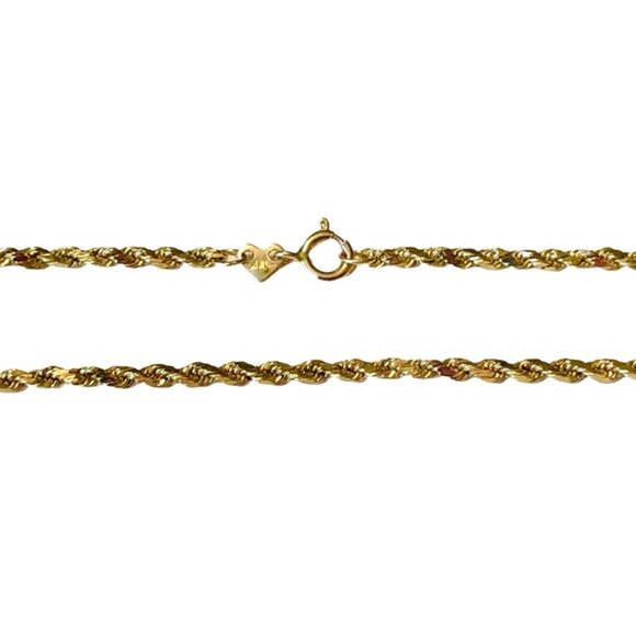 Authentic ORO 14K Solid Yellow Gold Bracelet Rope OR 1+ gram NOT SCRAP - Picture 3 of 12